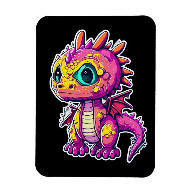 Adorable Baby Dinosaur | Jurassic Joy Magnet (Vertical)