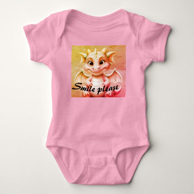 Adorable Baby Dragon Costume Dress   Baby Bodysuit (Front)