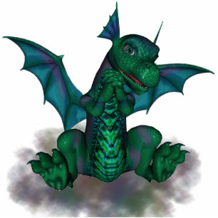 Adorable Baby Dragon Cutout