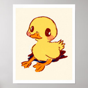 Adorable Baby Duckling Print For Nursery