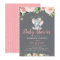 Adorable baby elephant pink floral baby shower