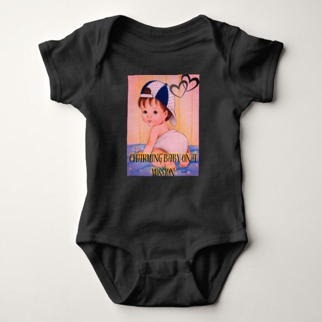 Adorable Baby Explorer. Baby Bodysuit (Front)