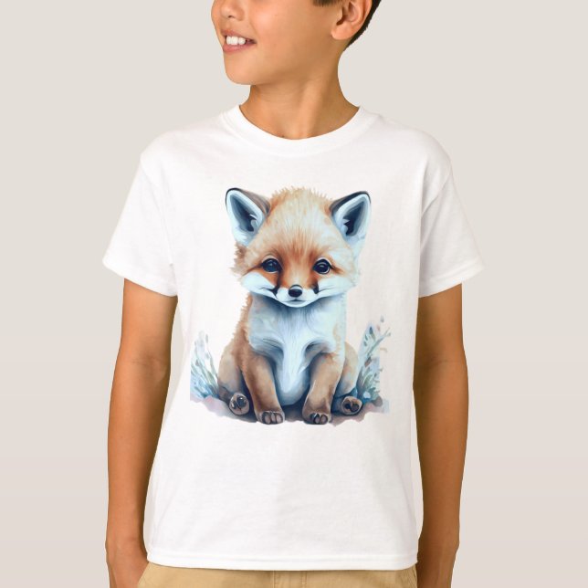 Adorable Baby Fox  T-Shirt (Front)