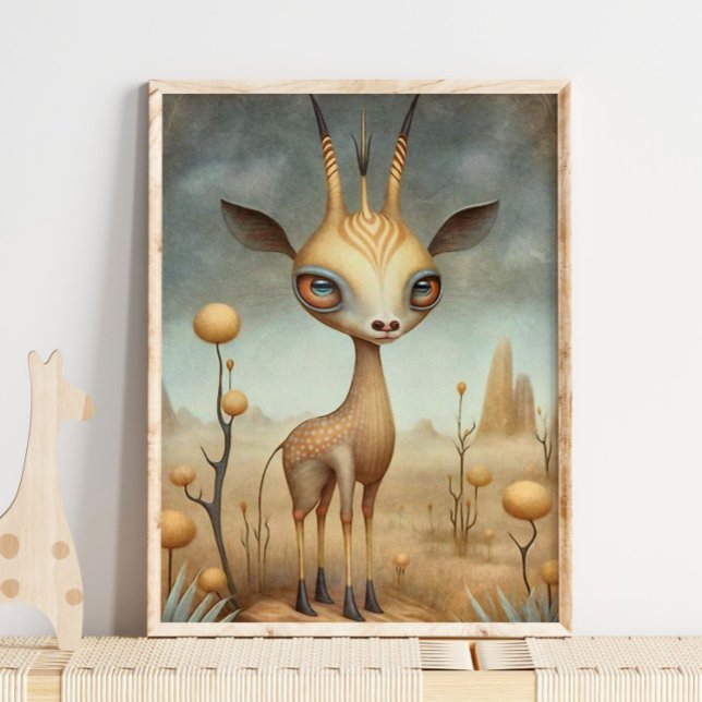 Adorable Baby Gazelle Wall Art |  Nursery Print (Creator Uploaded)