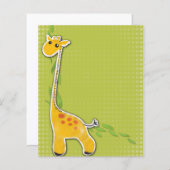 adorable baby giraffe background (Front/Back)