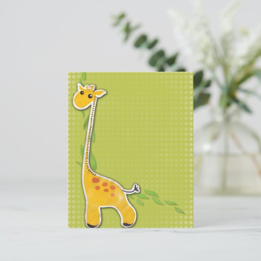 adorable baby giraffe background (Standing Front)