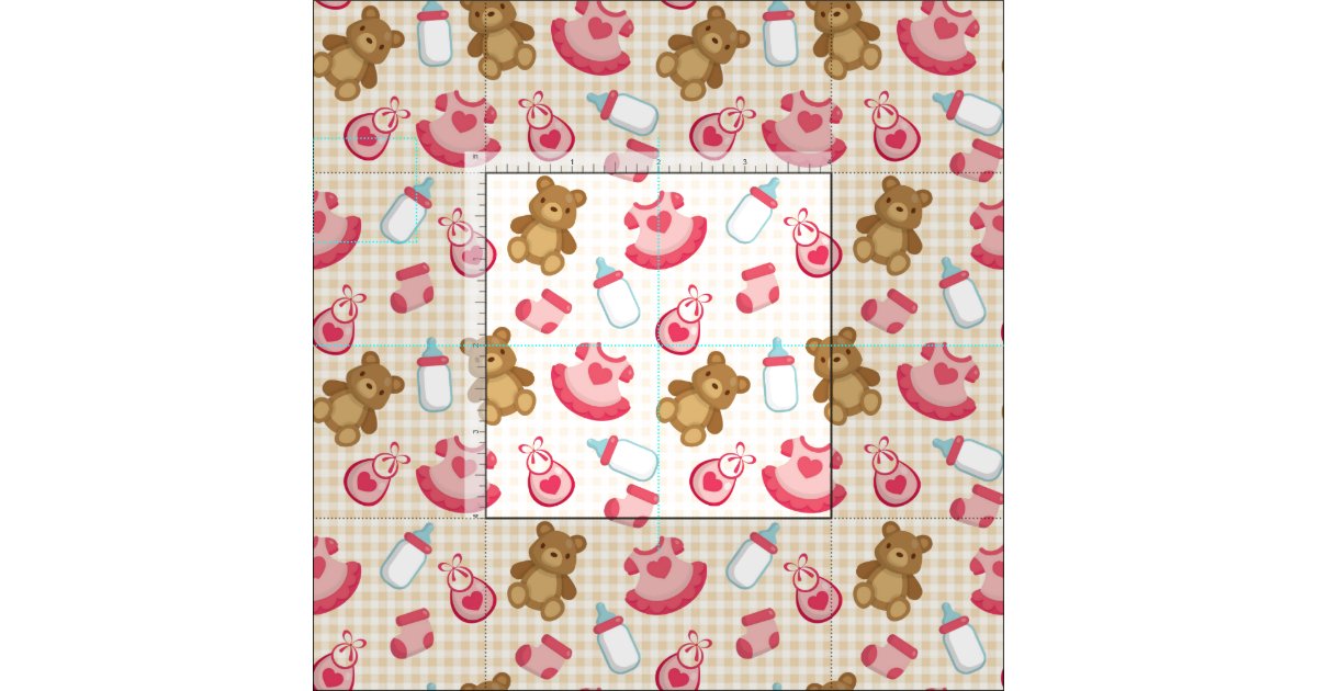 Adorable Baby Girl Fabric Zazzle