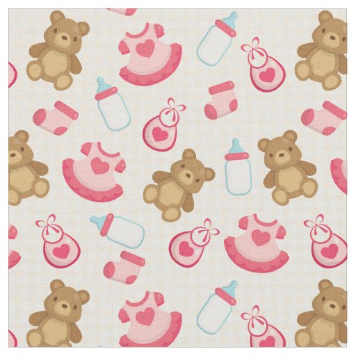 Adorable Baby Girl Fabric Zazzle
