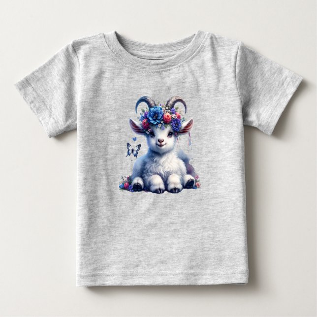 Adorable Baby Goat Toddler T-Shirt  (Front)