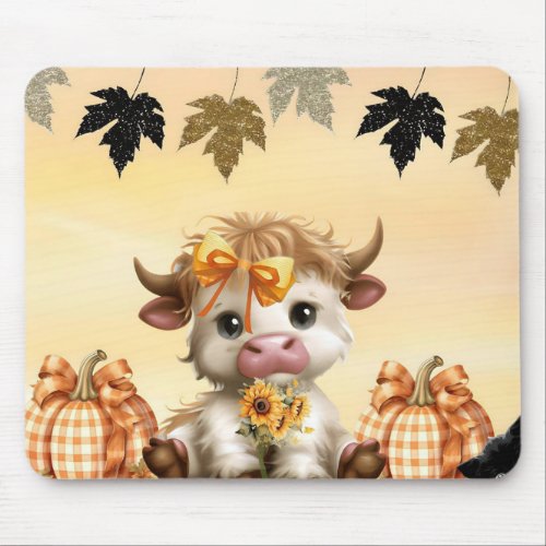 Adorable Baby Heifer  Mouse Pad