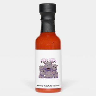 Adorable Baby Hippo Just A Girl Who Loves Moo Deng Hot Sauces