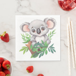Adorable Baby Koala Bear Napkins