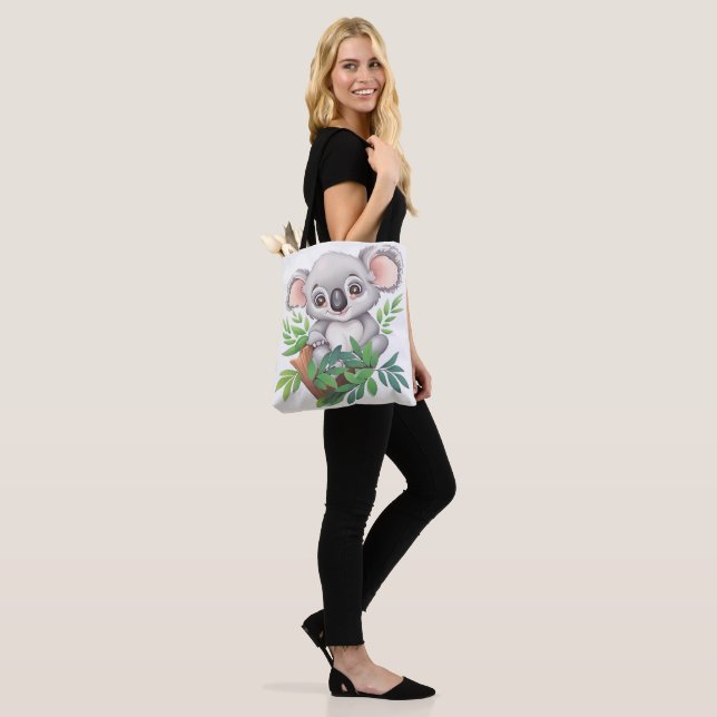 Adorable Baby Koala Bear Tote Bag (On Model)