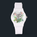 Adorable Baby Koala Bear Watch<br><div class="desc">Adorable Baby Koala Bear,  this design features a cute and adorable baby koala bear in a tree.</div>