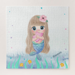 Adorable Baby Mermaid,Sea Jigsaw Puzzle