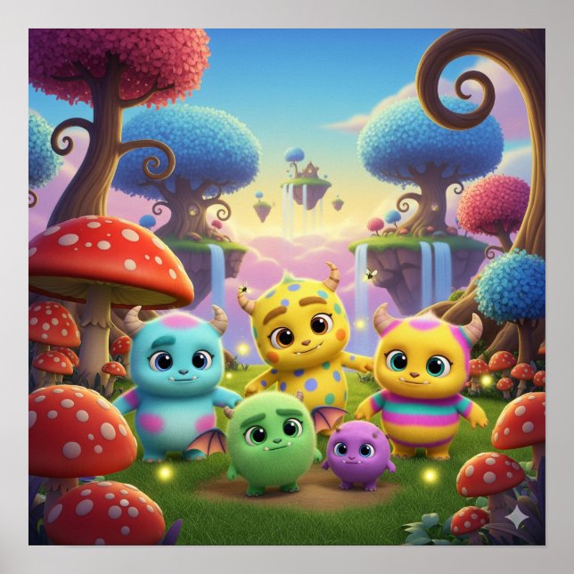 Adorable Baby Monsters Poster (Front)