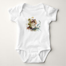 Adorable Baby Mouse Cute Animal Baby Bodysuit