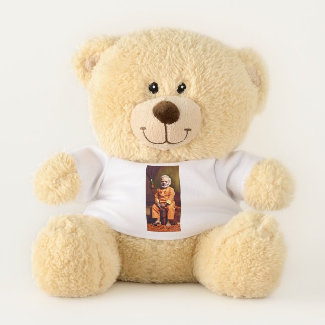 "Adorable Baby Narendra Modi Illustration" Teddy Bear (Front)