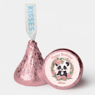 Adorable Baby Panda Bear with Flowers Hershey®'s Kisses®