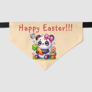 ADORABLE Baby Panda Happy Easter Bandana Collar