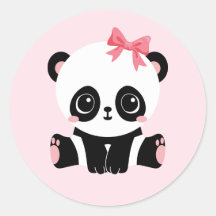 Panda Baby Shower Stickers Zazzle