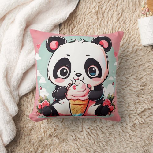 Adorable Baby Panda Pillow