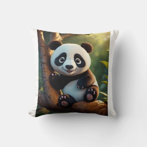 Adorable Baby Panda Pillow  Snuggle Up with Cute