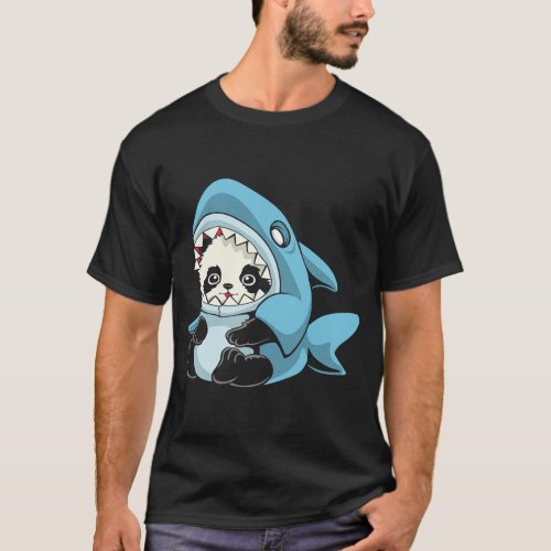 Adorable Baby Panda Shark 468 T_Shirt