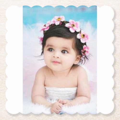 Adorable Baby Paper Coaster