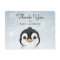 Adorable Baby Penguin Winter Thank You Postcard