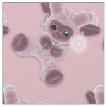 Adorable Baby Plush Toy Ram Country Pink Fabric