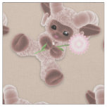 Adorable Baby Plush Toy Ram Milk Chocolate Fabric
