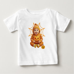 Adorable Baby Pumpkin Outfit for Halloween Baby T-Shirt