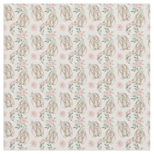 Adorable Baby Rabbit Fabric