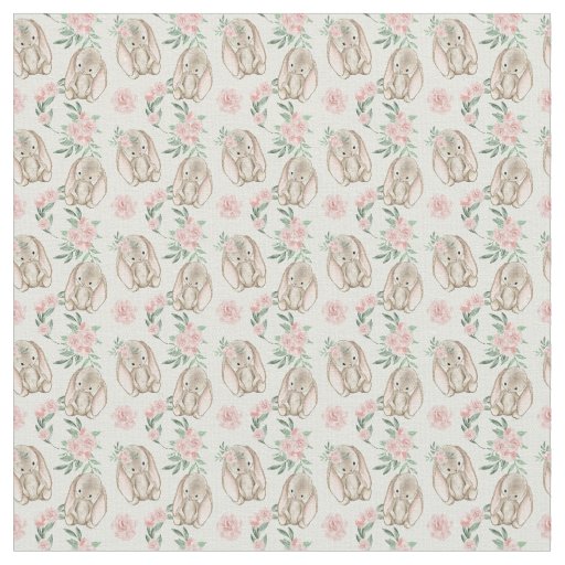 Adorable Baby Rabbit Fabric