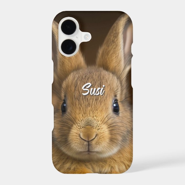 Adorable Baby Rabbit Personalized Photo Case-Mate iPhone Case (Back)
