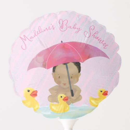 Adorable Baby Rain Rubber Ducky Umbrella Baby  Balloon