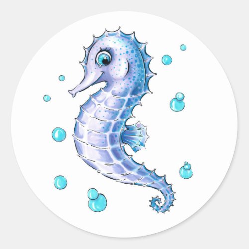 Adorable Baby Seahorse Sticker