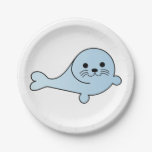 Adorable Baby Seal Paper Plates