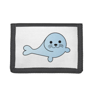 Adorable Baby Seal Trifold Wallet