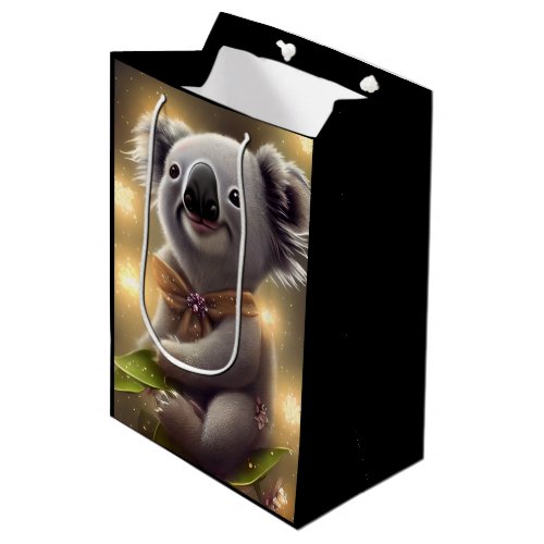 Adorable Baby Smiling Koala Bear Medium Gift Bag