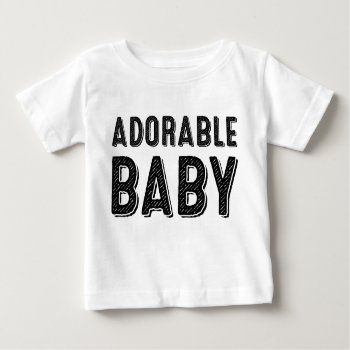 Adorable Baby T-shirt by LemonLimeInk at Zazzle