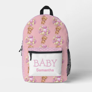Adorable Baby Teddy Bear Printed Backpack