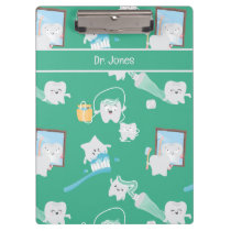 Adorable Baby Teeth Dental Office Dentist  Clipboard