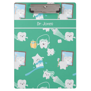 Adorable Baby Teeth Dental Office Dentist Clipboard