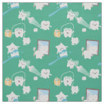 Adorable Baby Teeth Dental Office Dentist  Fabric