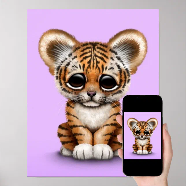 purple baby tiger