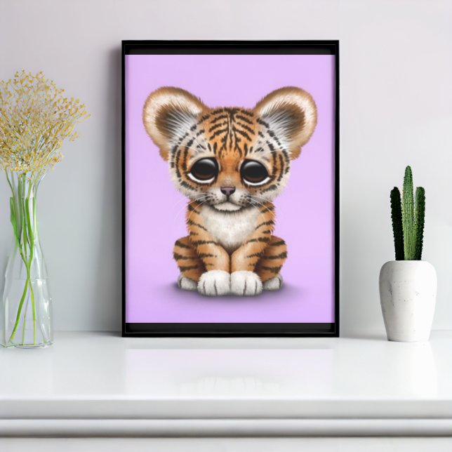 purple baby tiger