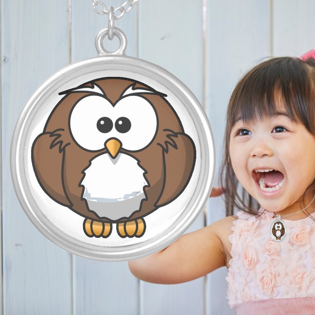 Adorable Baby Turkey Cartoon Cute Farm Animal Silver Plated Necklace (Adorable Baby Turkey Cartoon Cute Farm Animal Silver Plated Necklace)