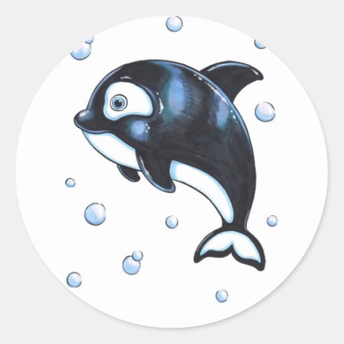 Adorable Baby Whale Sticker